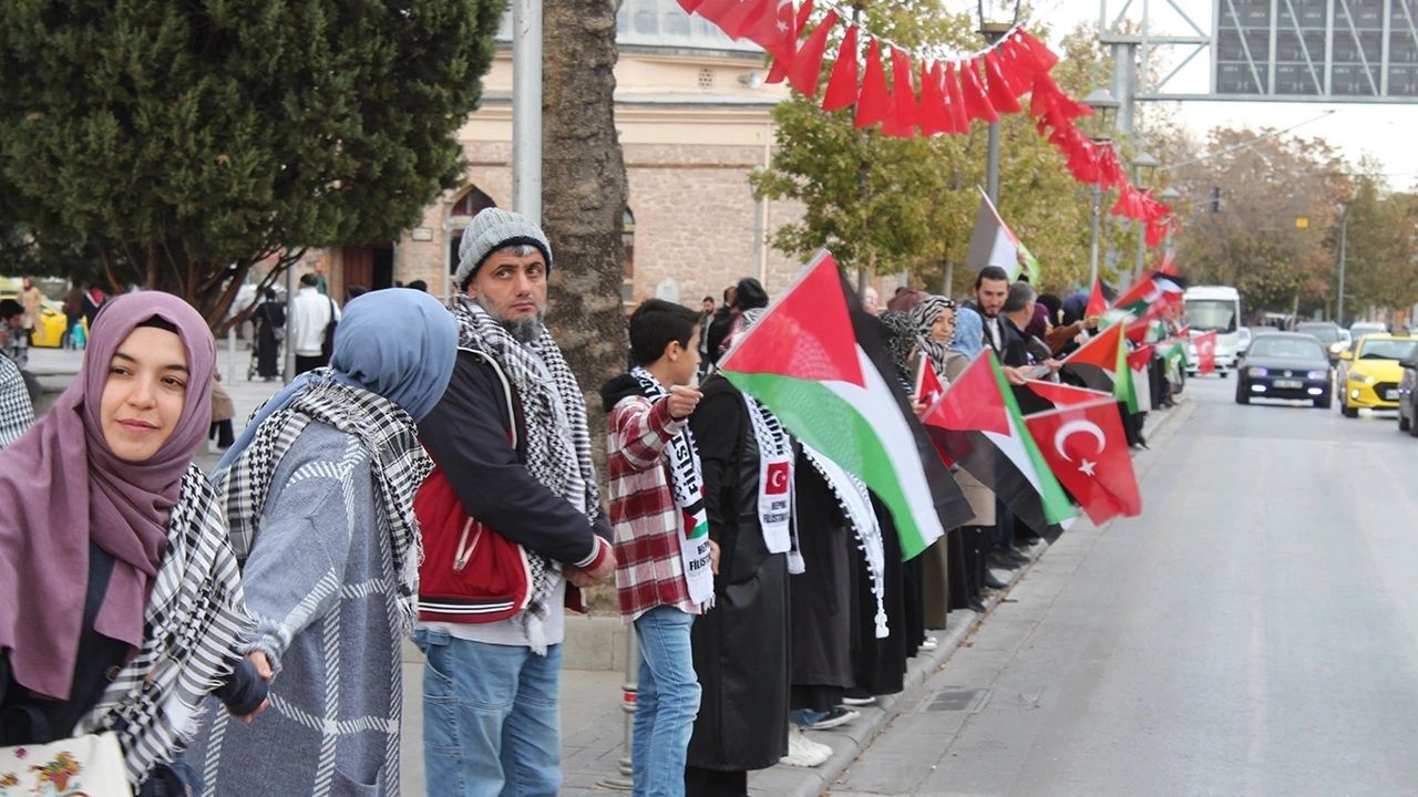 Konya'da 'Gazze için Acil Ateşkes!' Yürüyüşü