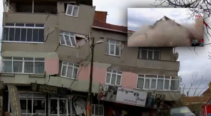 İstanbul'da İBB'nin Metro Çalışması Sırasında Bina Çöktü