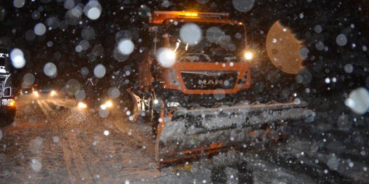 Sürücüler Dikkat! Alacabel'de Yoğun Kar Yağışı Etkili