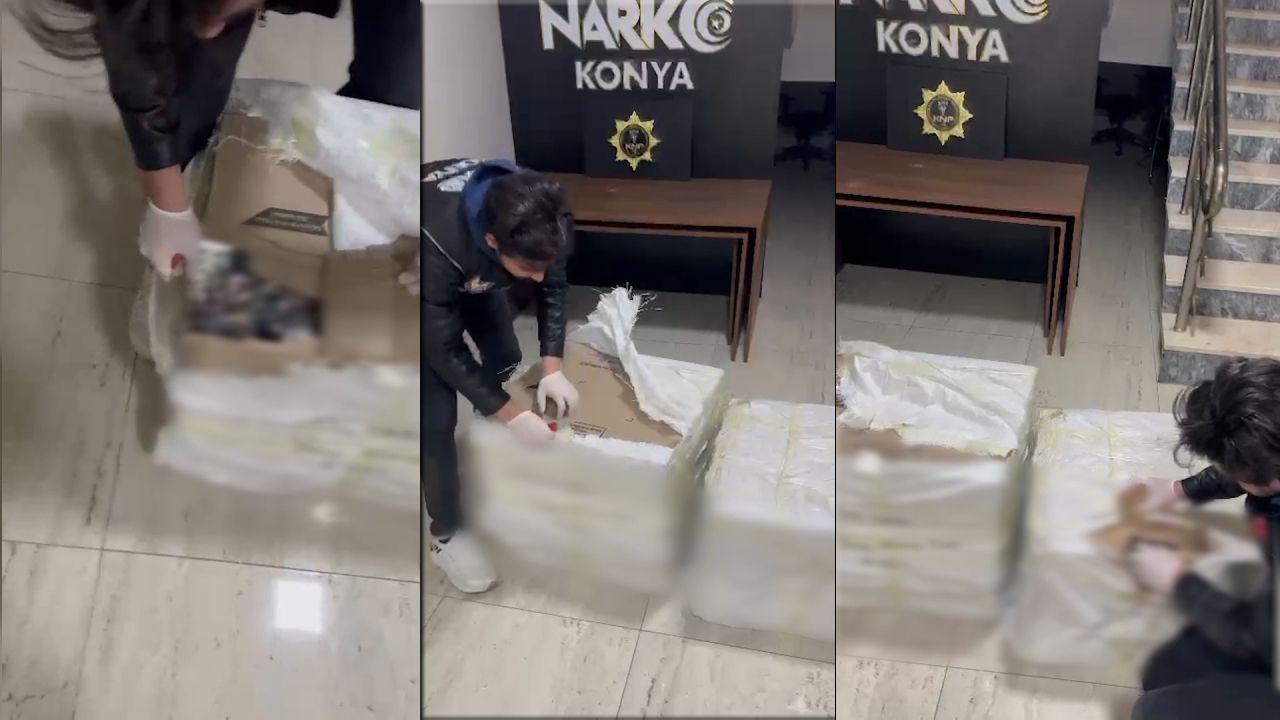 Konya'da Kargoyla Uyuşturucu Sevkıyatı Polisi Bile Şaşkına Çevirdi!