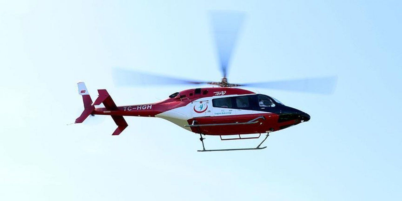 Konya'da Ambulans Helikopter Kalp Krizi İçin Havalandı
