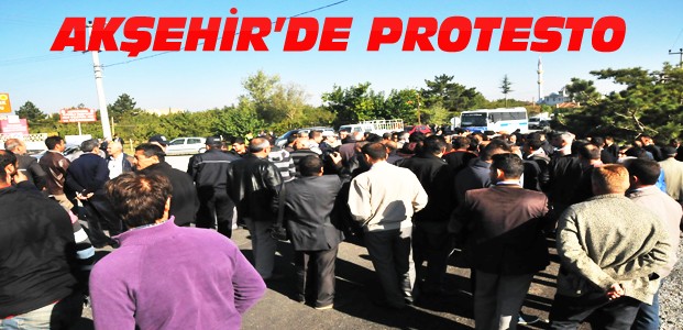 Akşehir’de Bariyer Protestosu