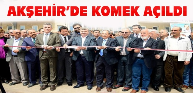 Akşehir'de KOMEK Açılışı-Temel Atma Töreni
