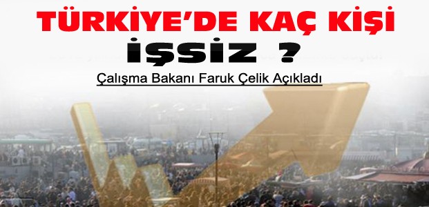 Bakan Çelik Türkiye'deki İşsiz Sayısını Açıkladı