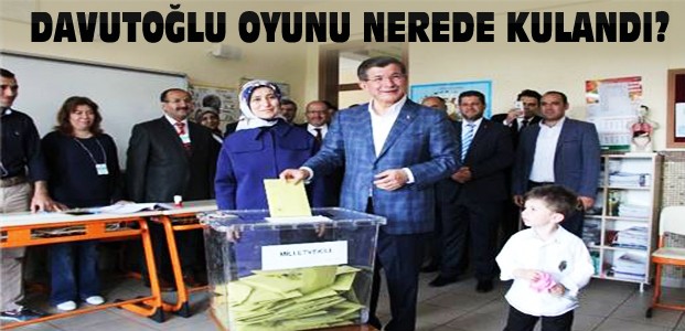Başbakan Davutoğlu Konya'da Oyunu Kullandı