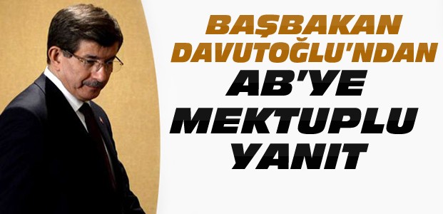 Başbakan Davutoğlu'ndan AB'ye Mektup