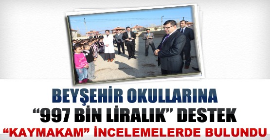 Beyşehir Okullarına 997 Bin TL'lik Destek