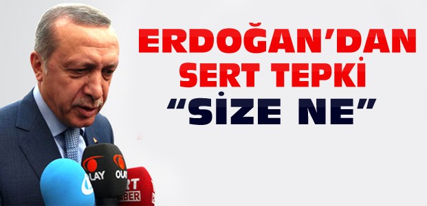 Cumhurbaşkanı Erdoğan'dan Tepki:Size Ne-VİDEO