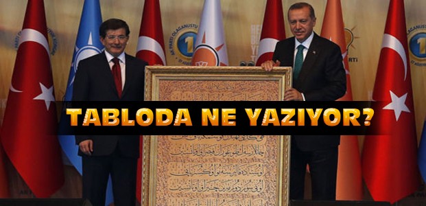 Davutoğlu'ndan Erdoğan'a Anlamlı Hediye