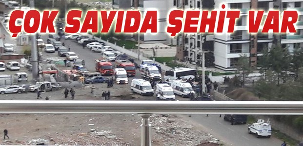 Diyarbakır'da patlama:Çok sayıda şehit ve yaralı