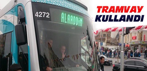 Erdoğan Konya'da Tramvay Kullandı