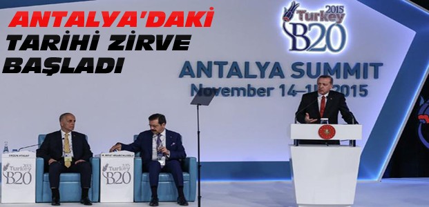 G-20 Zirvesi Erdoğan'ın Konuşmasıyla Başladı