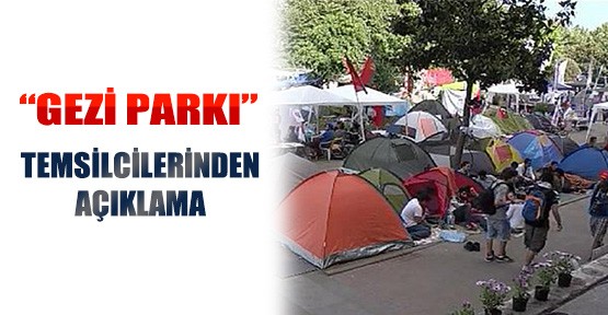 Gezi Parkı Temsilcilerinin Açıklamaları