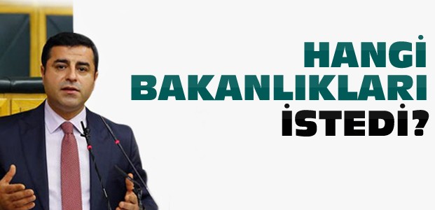 HDP'nin İstediği Bakanlıklar-Demirtaş'tan Açıklama
