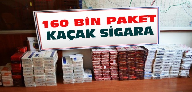 Konya'da 160 Bin Paket Kaçak Sigara 