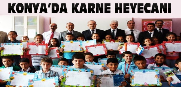 Konya'da 434 Bin 53 Öğrenci Karne Aldı