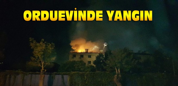 Konya'da Astsubay Orduevinde Yangın Çıktı
