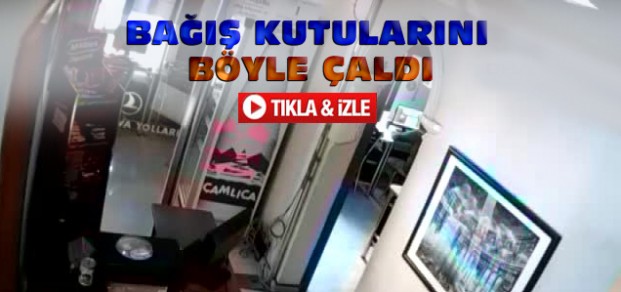 Konya'da Bağış Kutularını Çalıp Kaçtı-VİDEO