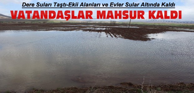 Konya'da Dere Suları Taştı