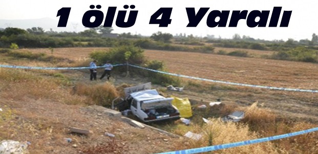 Konya'da Feci Kaza:1 Ölü 4 Yaralı