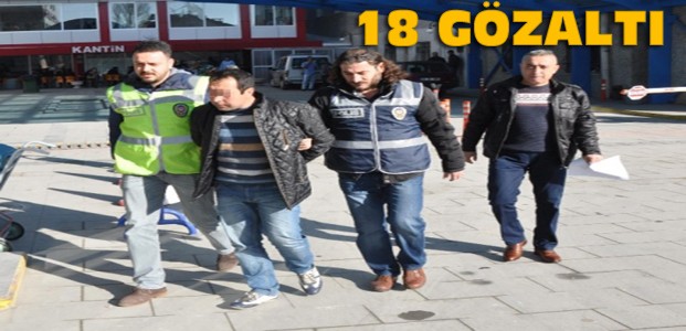 Konya'da Fuhuş Operasyonu:2'si Kadın 18 Gözaltı