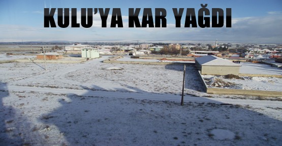 Konya'da Güneş Kulu'da Kar Var