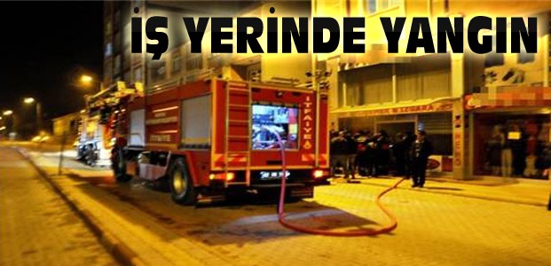 Konya'da İş Yerinde Yangın