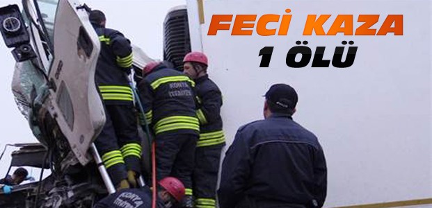 Konya'da Kamyonlar Kafa Kafaya Çarpıştı:1 Ölü