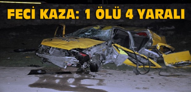 Konya'da Kaza: 1 Ölü 4 Yaralı