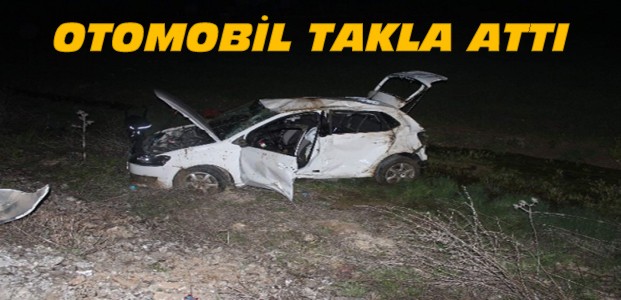 Konya'da Kaza:Otomobil Takla Attı