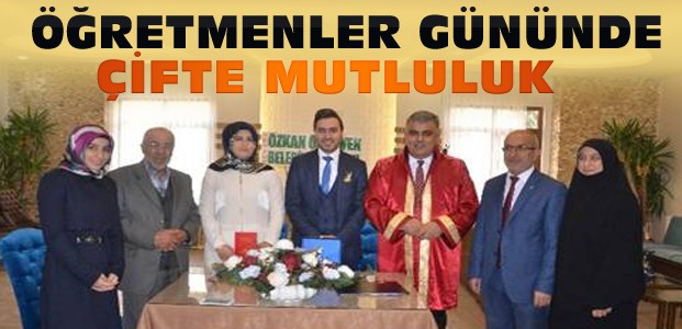 Konya'da Öğretmenler Öğretmenler Gününde Evlendi