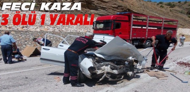 Konya'da Otomobil Kamyonla Çarpıştı: 3 Ölü 