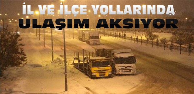 Konya'da Kar Yağışı Ulaşımı Olumsuz Etkiliyor