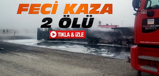 Konya'da TIR Mazot Yüklü Tankerle Çarpıştı-2 Ölü