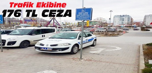 Konya'da Trafik Polisine Trafik Cezası