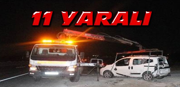 Konya'daki kazada 11 kişi birden yaralandı