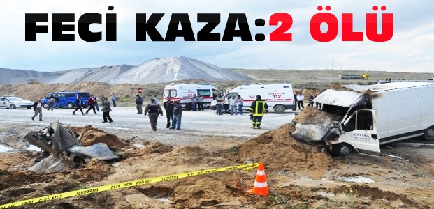 Konya'daki kazada 2 kişi feci şekilde öldü