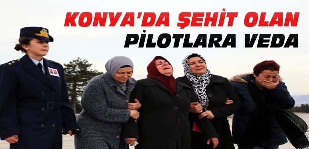 Konya'daki Şehit Pilotlar İçin Tören Düzenlendi