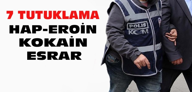 Konya'daki uyuşturucu operasyonuna 7 tutuklama
