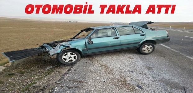 Kulu'da Kaza:Otomobil Takla Attı