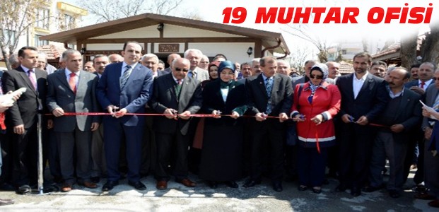 Meramda 19 Muhtar Ofisi Hizmete Açıldı