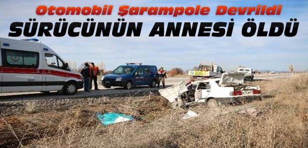 Otomobil Şarampole Devrildi-1 Ölü