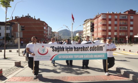 Seydişehir'de Sağlık Yürüyüşü
