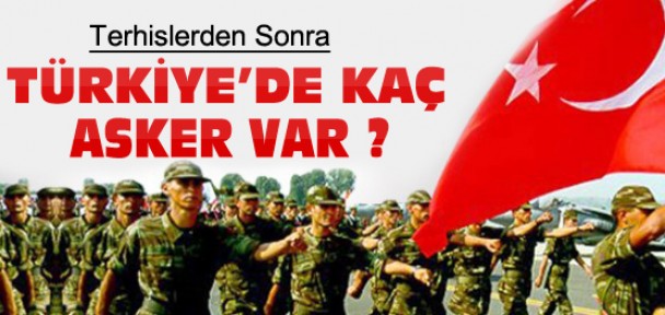 Terhislerden sonra Türkiye'deki asker sayısı kaç oldu ?