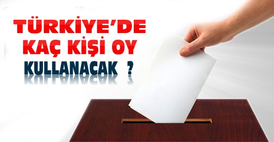 Türkiye'de kaç kişi oy kullanacak ?