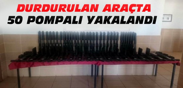 Yasa Dışı 50 Pompalı Av Tüfeği Ele Geçirildi