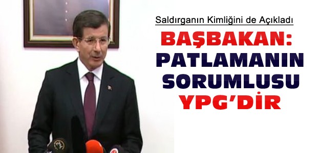 Davutoğlu: Ankara Patlaması YPG'nin İşi