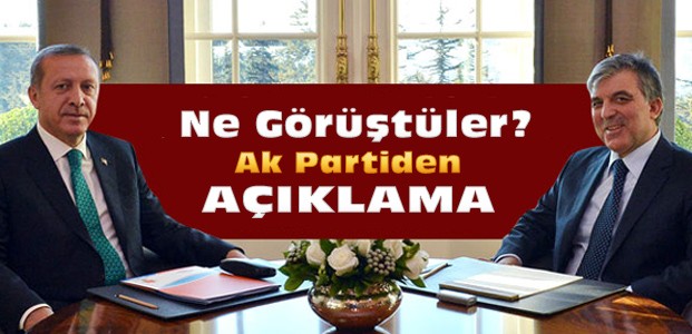 Erdoğan ve Gül Çiçek'in Odasında Görüştü