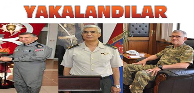 Konya'da aranan 3 general yakalandı